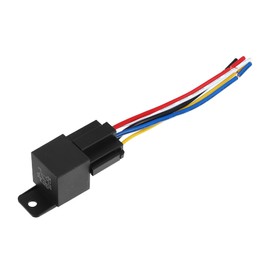 X AUTOHAUX DC 36V 40A SPDT Automotive Car Relay 5 Pin 5 Wires with Harness Socket Plug