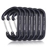 iBasingo BV1026 12KN Outdoor Carabiner, Multi-functional Climbing Ring, Aluminum Alloy