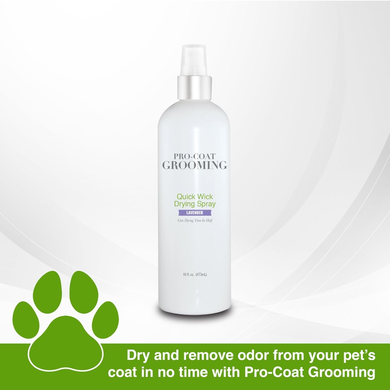 Pro-Coat Grooming Quick Wick Drying Spray (Lavender) 16 oz.