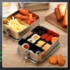 Umigy 8 Pcs Stainless Steel Food Containers 1200ml Metal Bento