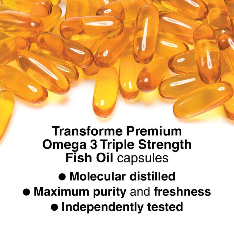 Transforme Omega 3 Fish Oil 2000mg, 2 1000mg Capsules Serving