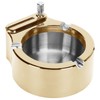 Stainless Steel Ashtray with Matches Lighter Function for Home Office