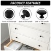 LOPYXBR 30 Pieces Furniture Knobs Black, 30mm Round Cabinet Knobs
