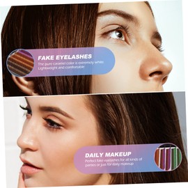 Healeved Colored Eyelash Extensions Soft and Realistic False Lash Extensions for Daily Makeup Eye-catching Colorful Fake Lashes for Parties and Cosplay