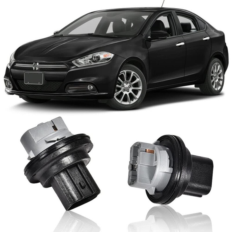 PIT66 2PCS Front Part Turn Signal Light Bub Plug Socket,