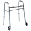 Medline Lightweight Junior/Lower Height Folding Walker with 5” Wheels