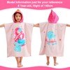 JORAKI Children's Bath Towels, Microfibre Bathrobe, Bath Poncho, Beach Towel,