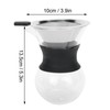 Reusable Glass Coffee Pot with Stainless Steel Filter Manual Drip