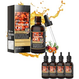 4 Piezas Aceite de Batana, Aceite de Romero para El Cuidado del Cabello, Suaviza El Cabello y Nutre El Cuero Cabelludo, Adecuado para Hombres y Mujeres (30 ml)