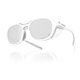 Powster Sport Sunglasses For Running Cycling Fishing UV Protection Sunglasses TR90 Lightweight Goggles For Men Women Cosmic Silver White Frame