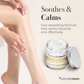 NaturallyMum - Locin corporal de magnesio [NATURAL Y VEGANA] - Locin en crema de magnesio tpica que favorece el sueo y los huesos.                    