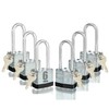 6 Keyed Alike Padlocks with 12 Keys, 40mm Heavy-Duty Padlocks