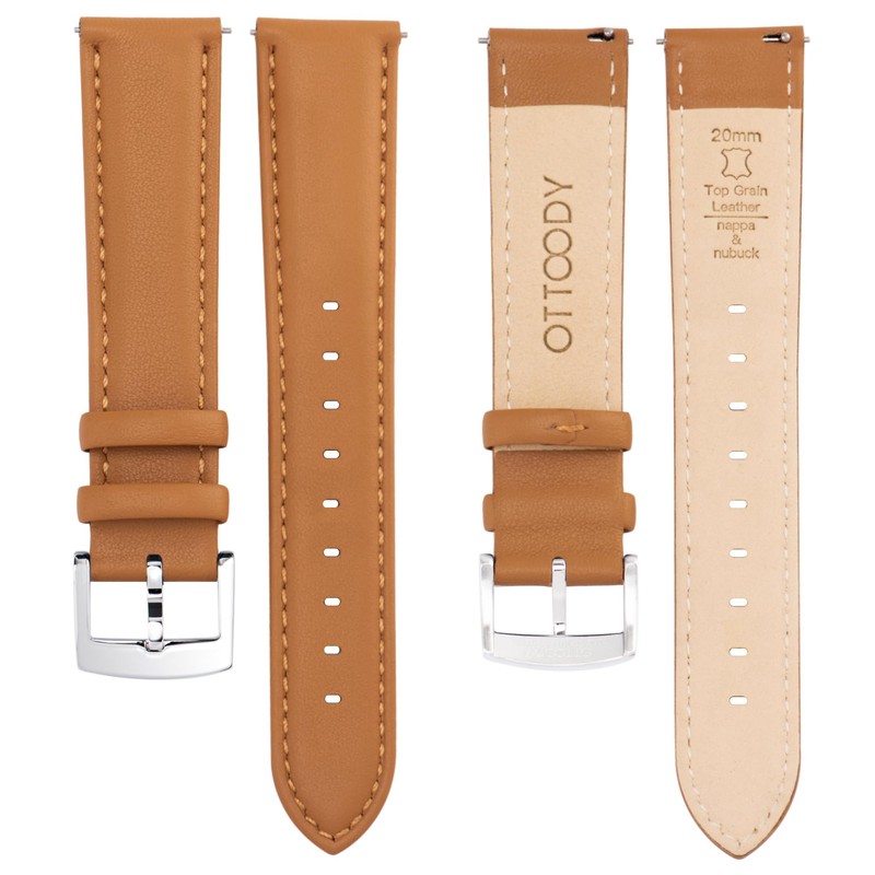 [OTTOODY] Genuine Leather Watch Band, Watch Strap 22mm, 21mm, 20mm,