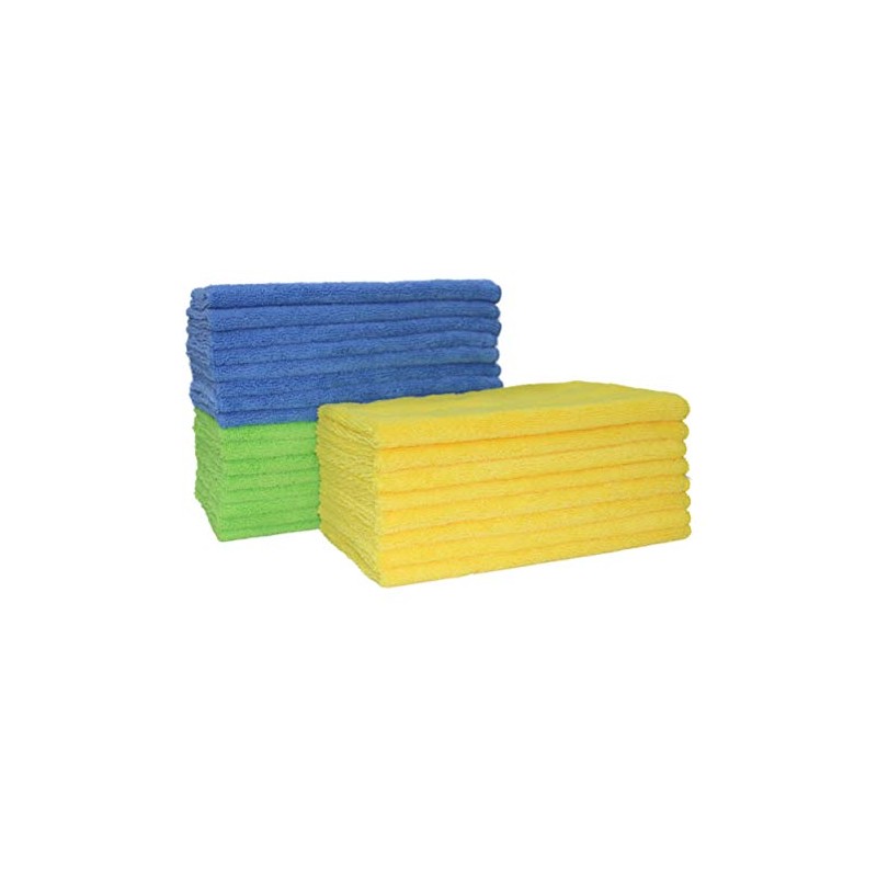 Polyte Toalla de Limpieza Microfibra Multiuso 300 gsm, 40.6x61,0 cm