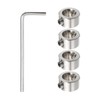 QUARKZMAN 4 Pieces 9 mm Drill Limiter Set, Adjustable Stainless