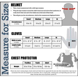 Typhoon Kids Pee Wee Offroad Gear Combo Helmet Gloves Goggles Chest Protector Motocross ATV Dirt Bike Blue - Medium