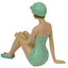Things2Die4 Vintage Bathing Beauty in Teal and Blue Polka Dot