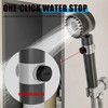 Handheld high-pressure shower head, with hose combination set, filter and