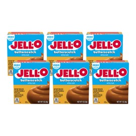 Jell-O Instant Butterscotch Sugar-Free Fat Free Pudding & Pie Filling (1 oz Boxes, Pack of 6)