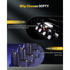 OCPTY 6 Ignition Coils with 6 Iridium Spark Plugs Compatible for Kia Rondo 2.7L 2007-2011 Spark Plugs and Coil Packs kit Replaces UF558