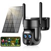 Uniter 2K Solar Security Cameras Wireless Outdoor, 2.4g & 5g