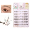 10 Rows/Box Sunflower Eyelashes Brown Black Cartoon False Eyelashes Natural