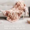 Herside Faux Fur Throw Blanket for Couch,Coffee Tie-Dye Soft Throw