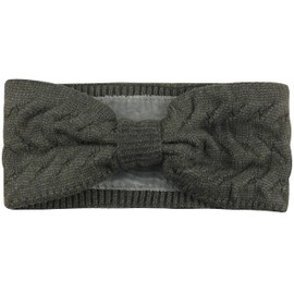 Frentree Headband Lined Women's Knitted Headband Girls Ear Warmers with Bow Warm Fleece Lining