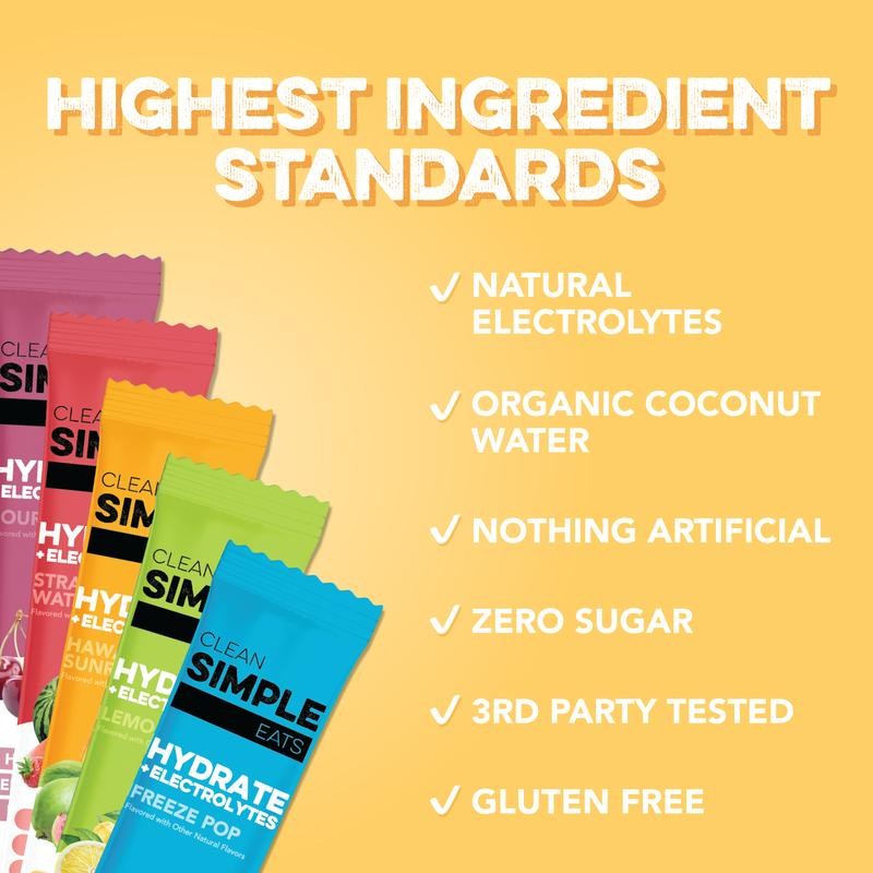 Hydrate + Electrolytes – Variety Pack | 10 Single-Serving Stick