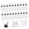 SAFIGLE 20Pcs Translucent Dispenser Bottle Reusable Squeeze Bottles for Liquid