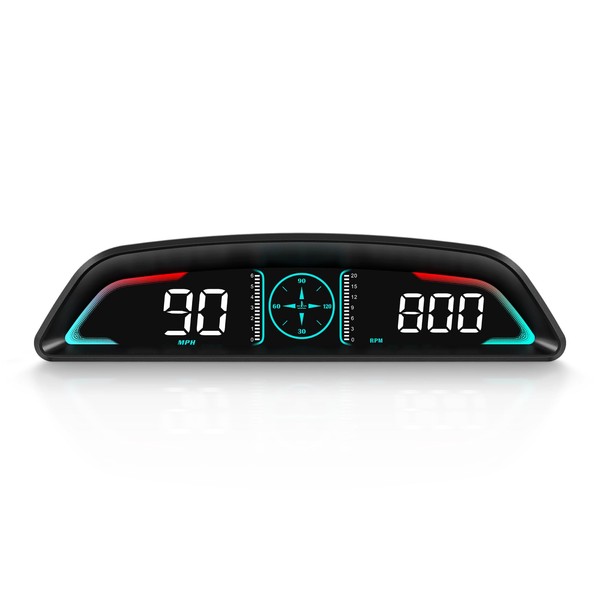Car HUD Head up Display, MPH and KM/H, AMROOLOO, Heads
