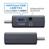 Sanwa Supply AD-HD25VGA HDMI to VGA Adapter (with Audio Output)