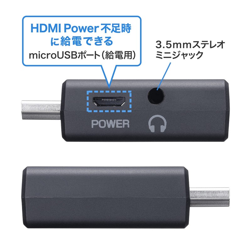 Sanwa Supply AD-HD25VGA HDMI to VGA Adapter (with Audio Output)