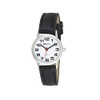 Ravel Women's Easy Read Watch with Big Numbers - Black/Silver