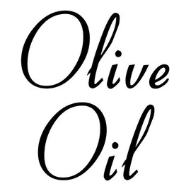 Olive Oil 2.75w x 3h Label | Kitchen Pantry Organization | Die Cut Vinyl Decal | Black Retro Font (Sticker Only)