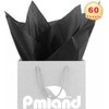 PMLAND Gift Wrapping Tissue Paper- Black Color - 20 Inches