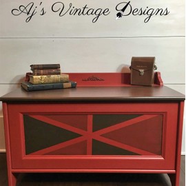 Dixie Belle Paint Company Chalk Finish Furniture Paint (Barn Red) (8oz)