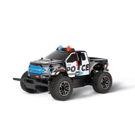 Carrera RC 370182024 Ford F-150 Raptor Police With Precise 2.4GHz Control, 1:18 Scale, With Flashing Blue & Red Emergency Lights, Up to 25km/h, 26.5cm in length