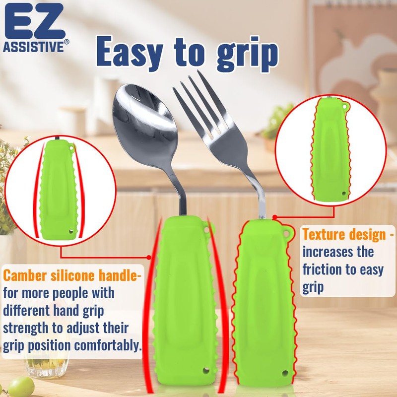 Adaptive Utensils, Weight Utensils for Tremors and Parkinson Patients, Utensil