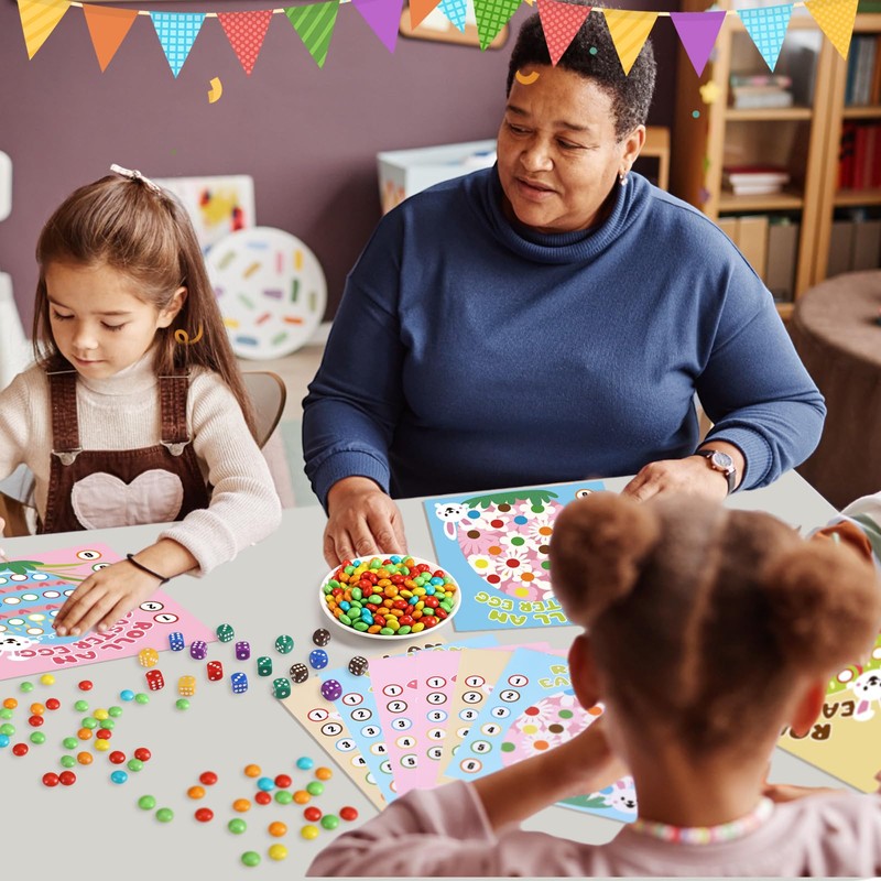 Soulchen 30 Sets Easter Games Spring Party Activity Egg Roll