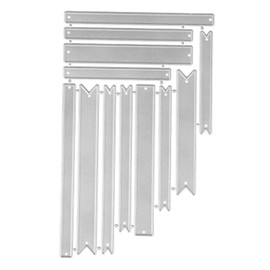 SEWACC 1 Set Carbon Steel Cutting Dies for Scrapbooking DIY Banner and Embossing Crafts Durable Stencils for Card Making for Paper and Cardstock Projects