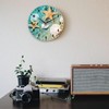 SPUNKER Wall Clock,Beach Seashell Starfish Kitchen Wall Clock,Coastal Clocks 10