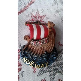 Norway Viking Ship Sculptured Magnet