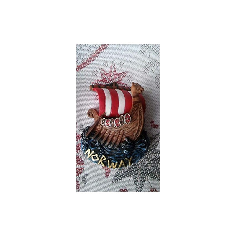Norway Viking Ship Sculptured Magnet