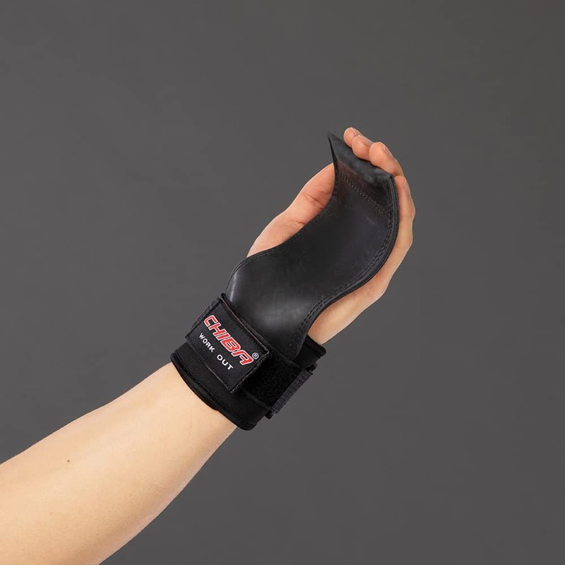 Chiba Unisex Træningshjælp powerGrips Zughilfe, Schwarz, Einheitsgröße EU