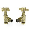 Hot Flow | Bayou Cross-Head Traditional Manual Radiator Valves (Pair)