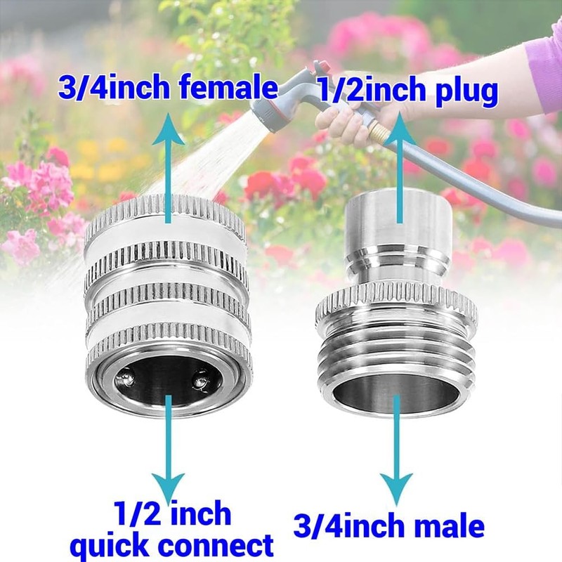Conectores Rápidos para Manguera de Jardín 3/4" GHT Noclerv Set