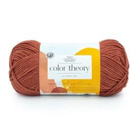 Lion Brand Yarn Color Theory, Soft, Worsted Weight Acrylic Yarn for Knitting, Crochet, and Crafts, Canyon, 1 Pack
