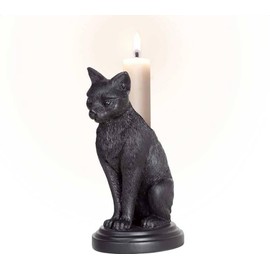Alchemy England - Faust's Familiar - Gothic Cat Candlestick