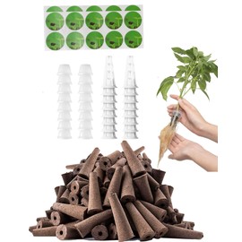 RAINPOINT 69-Piece Hydroponic Seed Pod Kit - Compatible Growing System Accessories for All Brands, Includes 16 Grow Sponges, 16 Grow Baskets, 20 Pod Labels, and 16 Humidity Domes for Indoor Gardening
